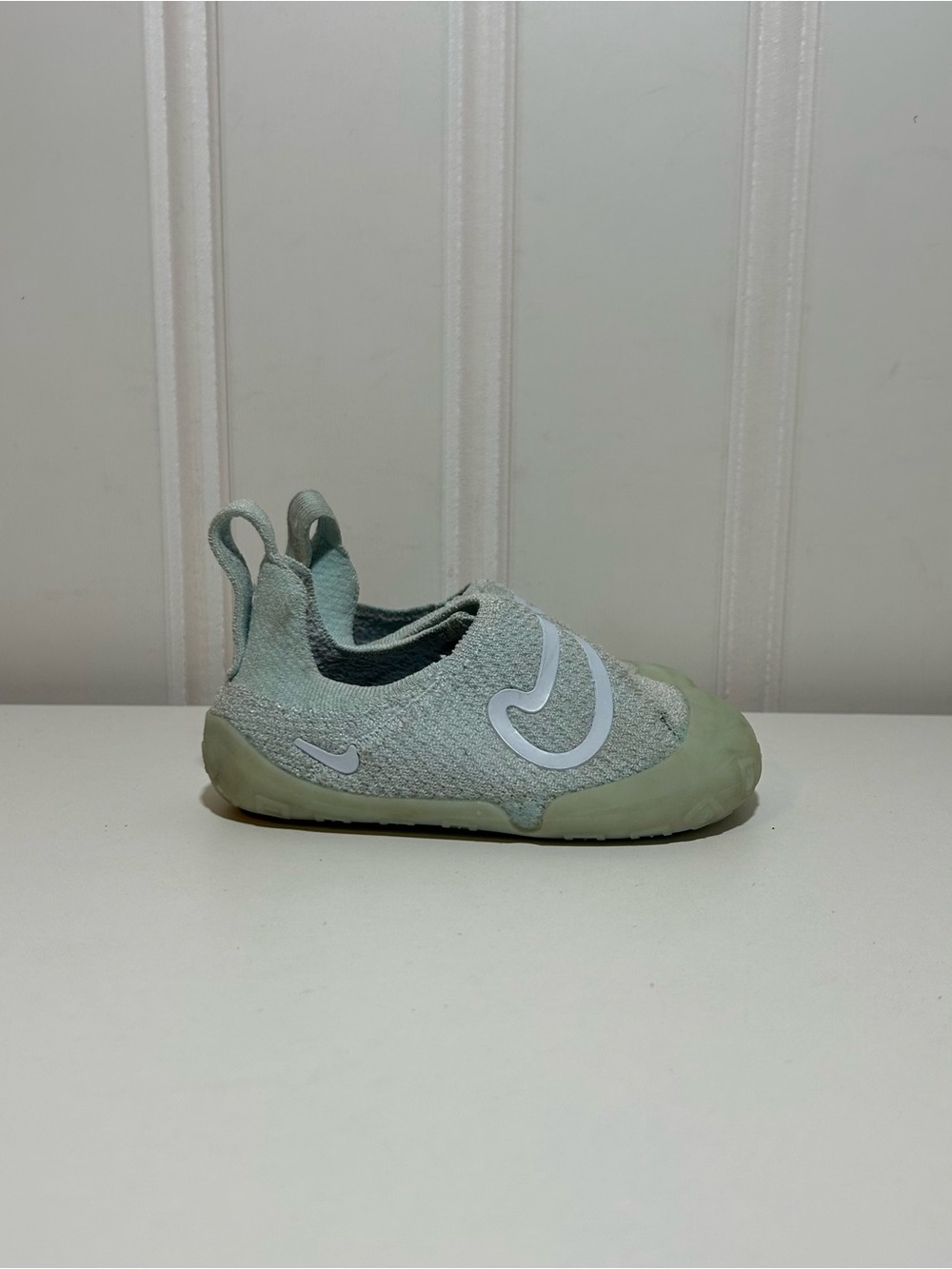 Nike swoosh 1 light blue crib baby shoes toddler 7